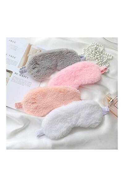 LIXADA قناع نوم للعين من القطيفة مكون من 4 قطع