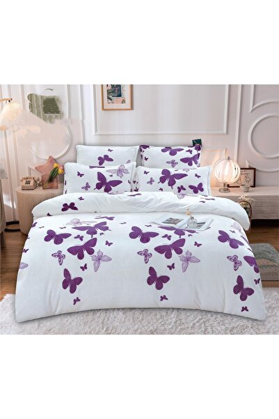 FIONNA.RO Cocolino Bed Linen 6 Pieces - Purple Butterflies
