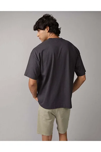 AMERICAN EAGLE تي شيرت جرافيكي كبير الحجم بشعار بارز