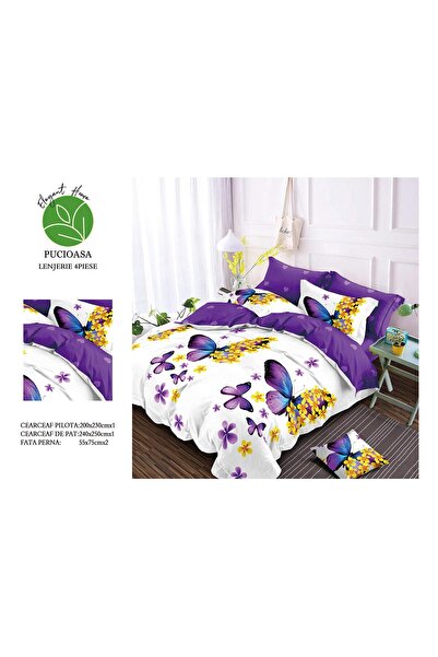 FIONNA.RO Superior Satin Cotton Bed Linen - Butterfly