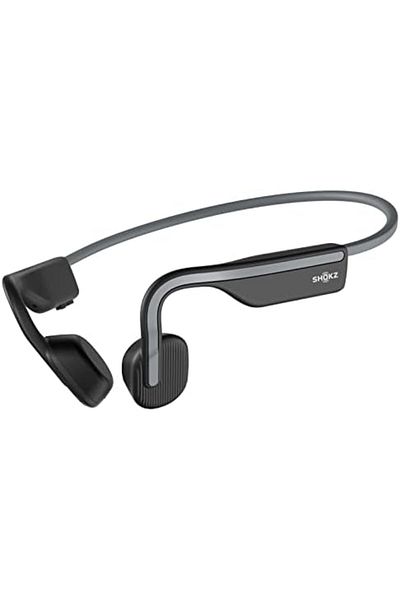 Shokz سماعات رأس لاسلكية من OpenMove، سماعة رأس رياضية بتقنية التوصيل العظمي مع ميكروفون، عمر بطارية يصل إلى 6 ساعات