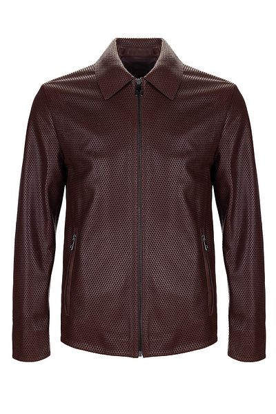 Tamer Tanca Men's Genuine Leather Leather Coat