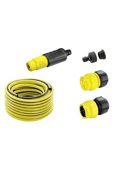 Karcher مجموعة خراطيم الحدائق شديدة التحمل - 2.960 كجم مع فوهة وموصلات