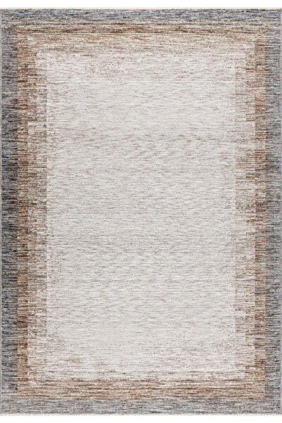 Pastel Halı Petra E131B Krem Bej Salon Oturma Yatak Odası Halısı