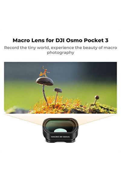 K&F CONCEPT Magnetic 10X Makro Lens ( DJI Osmo Pocket 3 combo Uyumlu )