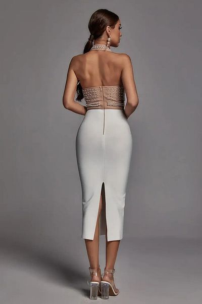 Andress Boutique Rochie midi Judie, Alb