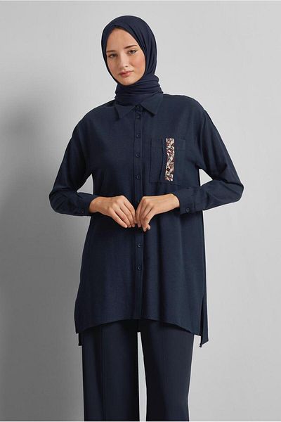 Alvina Viscose Linen Tunic 45646