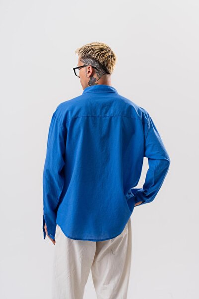 Respire Чоловіча сорочка з довгими рукавами Oversize Vual Saks