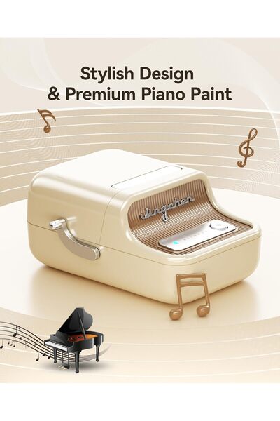 NiiMbot طابعة ملصقات B21 بلوتوث بدون حبر، محمولة بحجم 2 بوصة للشركات الصغيرة، هدايا، بريد، لون أبيض