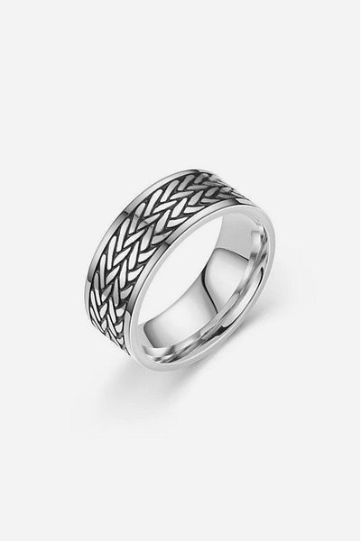 UKHWD SUPPLY 316L Steel Viking Wheat Men's Ring