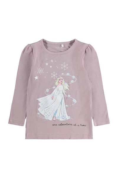 Name it Frozen Printed Long Sleeves T-Shirt - Mauve Shadows