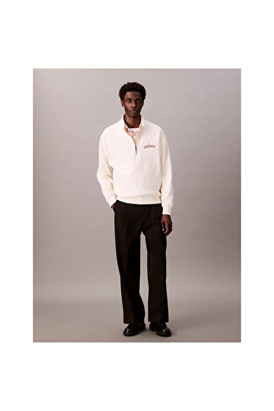 Calvin Klein Ck Lv04rc227g Premıum Terry Chaın Stıtch Qtr Z Erkek Sweatshirt