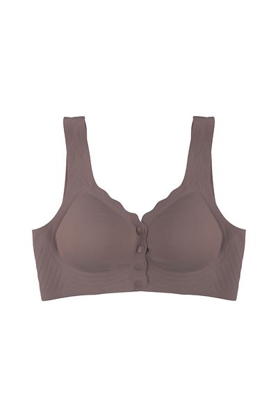 koza iç giyim Laser Seamless Covered Front Clasp Bra Bustier Without Underwire