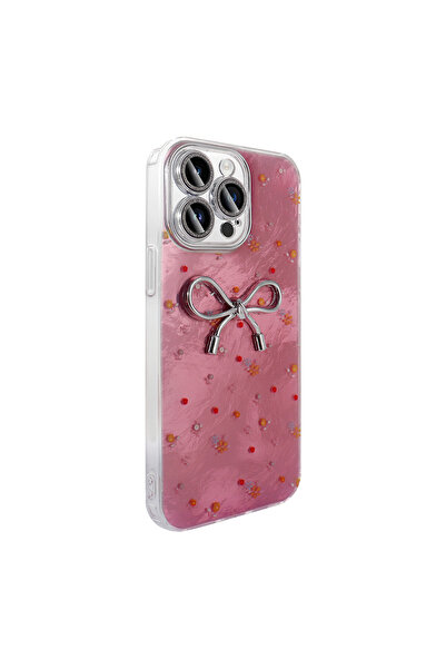 noktaks iPhone 15 Pro Compatible Case with Camera Protection Figured Protective Ponti Silicone Cover-Light Blue-T36588