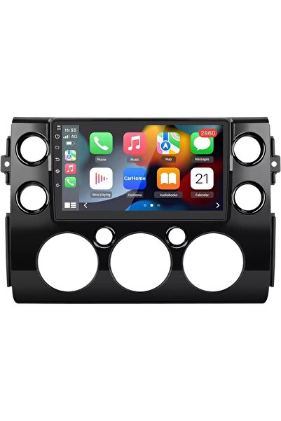 SHEZA STAR ستيريو سيارة أندرويد لسيارة تويوتا FJ كروزر 2006-2020 أسود 4+64 جي...