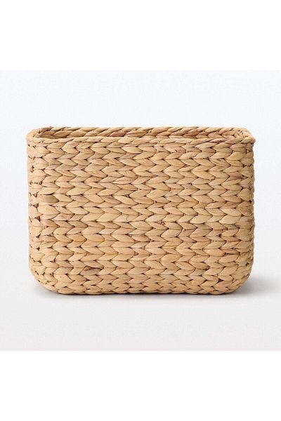Muji Water Hyacinth Rectangle Basket Large W 34 x D 23x H 24 cm