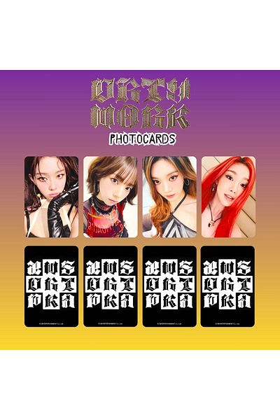 Kpop Dünyasi Aespa'' Dirty Work'' Photocards Set Pob 1