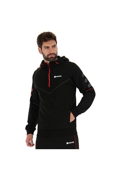 Lotto LOGO VIII SWEAT HZ HD - ALL BLACK