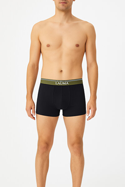 LAUMA Men's Black Boxers 6 Pack