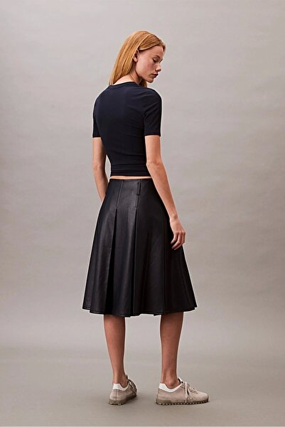 Calvin Klein Jeans Calvin Klein női modális bordás kék póló LV044C901G-CEF