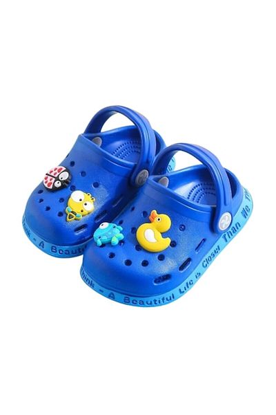 Mixbo Children's Sabots Mixbo, Crocs Style, Detachable Accessories, Foam, Blue, Size 32-33 EU