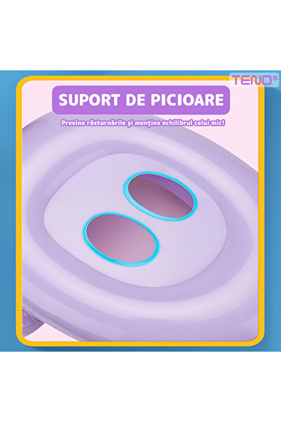 Teno Βρεφικό κολυμβητήριο Teno® με σκίαστρο, μοτίβο μονόκερου, αφαιρούμενο σκίαστρο, 3-36 μηνών, μωβ