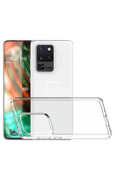 noktaks Galaxy S20 Ultra Compatible - Case Hard Glass Like Transparent Protective Coss Cover - Transparent - T11977