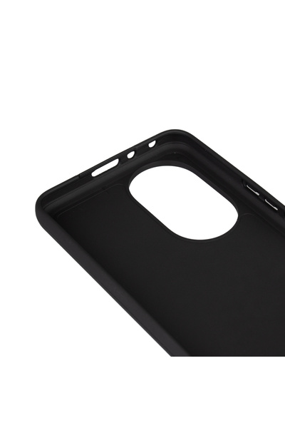 noktaks Honor 200 Compatible - Case Matte Soft Flexible Piping Silicone - Black - T37129