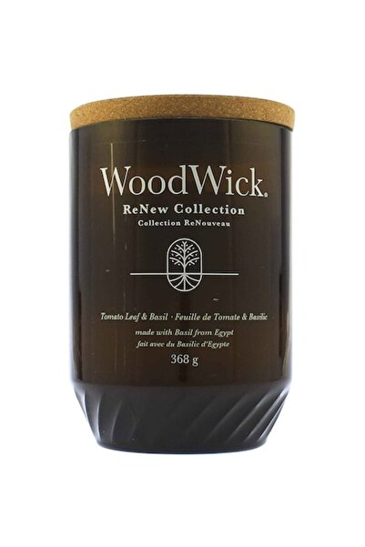 Wood Wick Lumânare parfumată WoodWick, frunză de roșie și busuioc