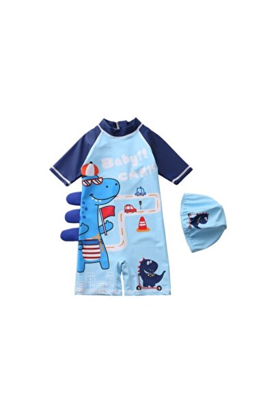 Mixbo Children's One-Piece Swimsuit Dino Baby Car, Mixbo, Size XL