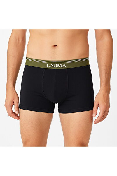 LAUMA Men's Black Boxers 6 Pack