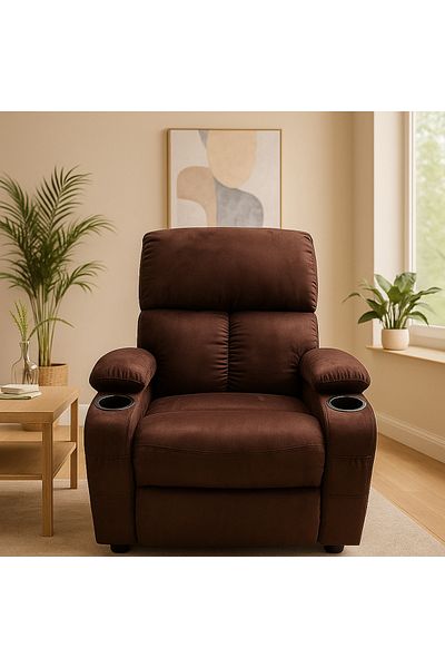 SAHABA Brown Cloud Recliner Chair