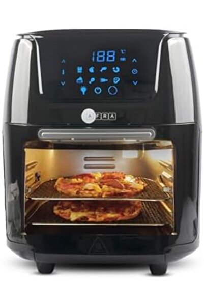 Afra فرن القلي الهوائي، سعة 12 لتر، درجة حرارة قابلة للتعديل، توزيع الحرارة، ...