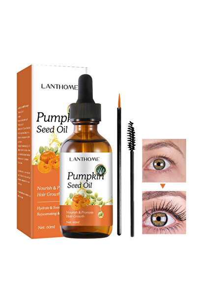 lanthome زيت بذور اليقطين، سيروم متعدد الأغراض لنمو الرموش لتغذيتها وتكثيفها،...