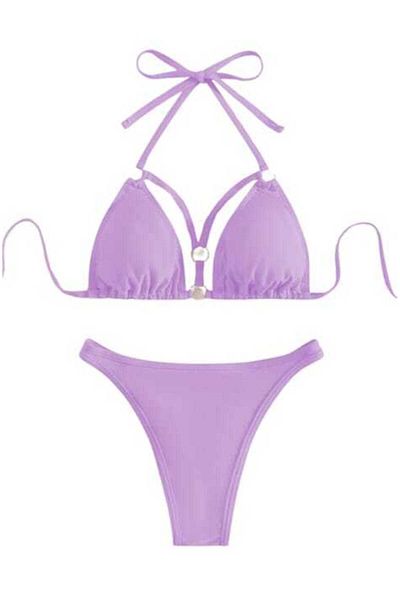 Mixbo Costum de Baie Mixbo, Doua Piese, Model Brazilian, Elegant Lila, Marime L