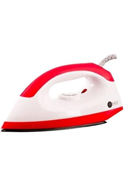 Afra Dry Iron, 1000W, White/Red, Non-stick Base, Indicator Light, Overheat Protection