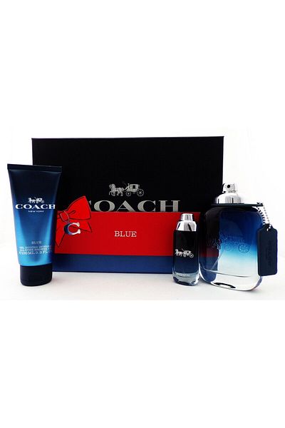 Coach Coach Blue Men's Eau de Toilette Set 100ml + Shower Gel 100ml + 15ml Sample