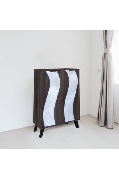 BAITY Two-Door Malaysian Wooden Shoe Cabinet