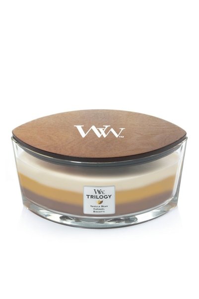 Wood Wick Lumânare parfumată Woodwick Trilogy Café Sweets 453,6 g