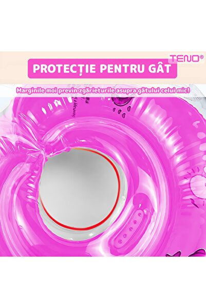 Teno Teno® Baby Neck Cuff, strap, easy to inflate, handles, 0-24 months, pink