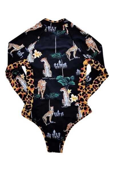 Mixbo Costum de Baie Intreg Mixbo, Scuba, Maneca Lunga, Tiger Style, marime M