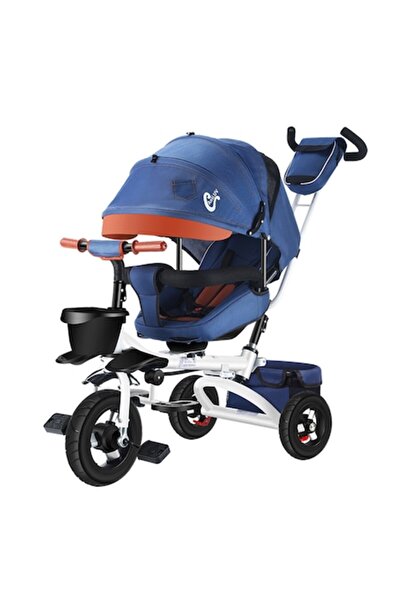 Mixbo Tricicletă pentru copii cu 3 roți, scaun pivotant la 360 de grade, alba...