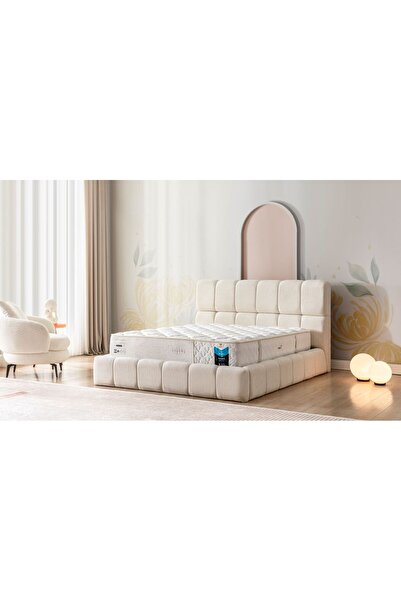 LORA MOBİLYA Full Ortopedik Torba Yaylı Yatak Hızlı Gönderim Silinebilir Kuma...