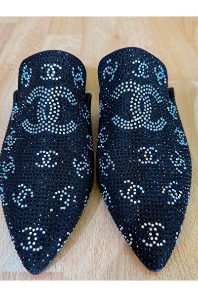 Yeşilmoda شباشب نسائية صيفية أنيقة ورائعة للاستخدام اليومي بكعب مفتوح من الخل...