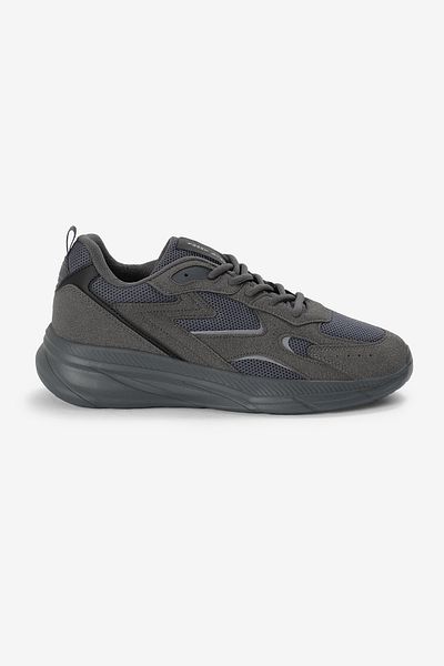 Tonny Black Men's Smoked Faylon Sole Breathable Fabric Reflective Wave Pattern Sports Shoes