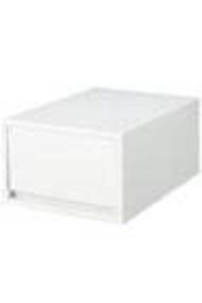 Muji Polypropylene Deep Type Storage Drawer Case, W 26 × D 37 × H 17.5 cm, White