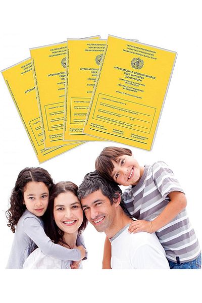 BINXWA Set of 4 covers with 2 labels for certificate, PVC, transparent, 100 x 137 mm