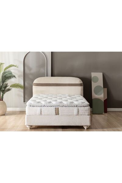LORA MOBİLYA Full Ortopedik Yatak Torba Yaylı Yatak Hızlı Gönderim Silinebilir Kumaş Vücut Isınızı Dengeler 33 cm