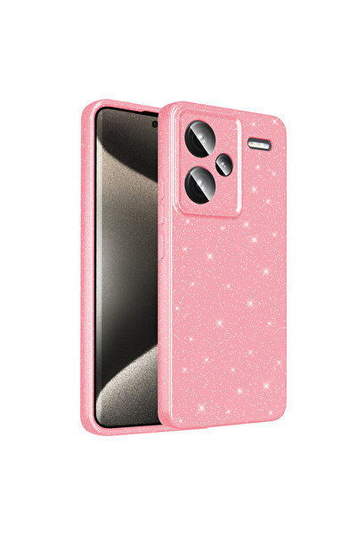 ZM STORE Redmi Note 13 Pro Plus 5g Compatible Case Camera Protected Glittering Luxurious Cotton Cover