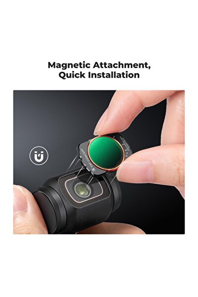 K&F CONCEPT Magnetic ND2-ND32 & Black Mist 1/4 ( DJI Osmo Pocket 3 combo Uyumlu )